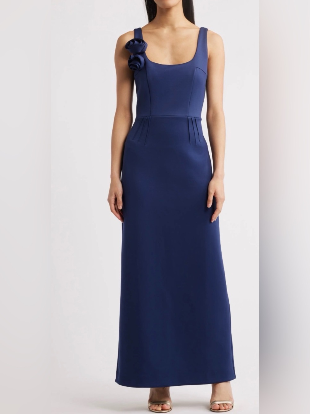 Lilly Pulitzer Navy Rosette Sheath Dress Size 4